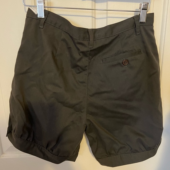 Charcoal colour cotton shorts with pockets - Picture 2 of 3